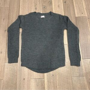 SO Girls Gray Cozy Knit Sweater Size XL 14/16 (Girls)